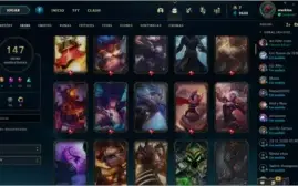 Conta Riot com diversas skins no lol e com skin no valorant