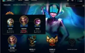 Conta Todos Champs ~ 104 Skins ~ 97 ícones~ Gold II ~