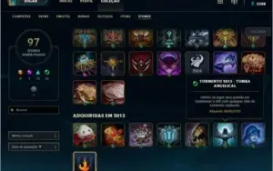 Conta Todos Champs ~ 104 Skins ~ 97 ícones~ Gold II ~