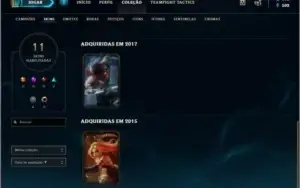 Conta LoL ouro 3
