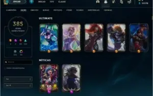 ACC PLAT 1 + 385 SKINS + TODOS CHAMPS