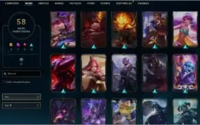 Conta Platina 2 Kayle juiza, Rammus rei, Kassadin Hextec etc
