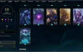 Conta Platina 2 Kayle juiza, Rammus rei, Kassadin Hextec etc