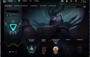 Conta Platina 2 Kayle juiza, Rammus rei, Kassadin Hextec etc
