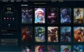 Conta Platina 2 Kayle juiza, Rammus rei, Kassadin Hextec etc