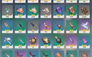 AR 56, 11 5* (Zhong Li, Hutao, Raiden, Xiao, Ganyu, Ayaka +)