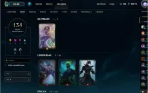 Conta de lol ouro 1 todos os campeões