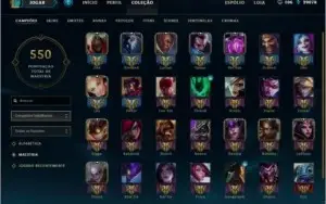 Conta de lol ouro 1 todos os campeões