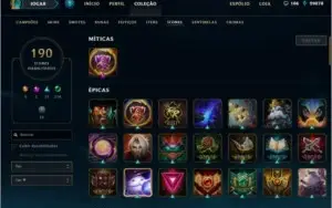 Conta de lol ouro 1 todos os campeões