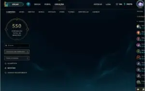 Conta de lol ouro 1 todos os campeões