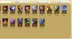 Conta Prata II 17 campeões 5 Skins