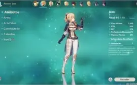 Genshin Impact Ar25 + 2600gema + três 5*
