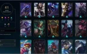 CONTA LOL 8 SKINS LENDARIAS 20 EPICAS BARATINHA PLATINA 2.