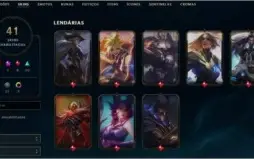 CONTA LOL 8 SKINS LENDARIAS 20 EPICAS BARATINHA PLATINA 2.