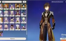 ✨ CONTA AR39 ZHONGLI + CHILDE + KEQING + VENTI + BENÇAO E+ ✨