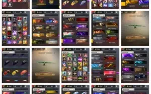 Conta de Free fire com 8 passes de Elite e etc....