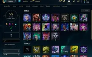 Conta ouro 2 com 23 Champs e 8 Skins + 3 Fragmentos