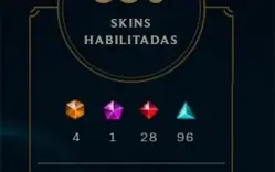 conta lol 350 skins