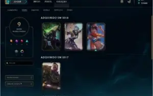 CONTA LEAGUE OF LEGENDS MESTRE