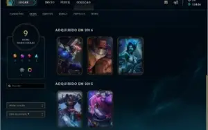 CONTA LEAGUE OF LEGENDS MESTRE