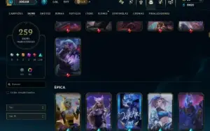 Esmeralda 3 com TODOS os Champs e 259 Skins ( MAIN MID )