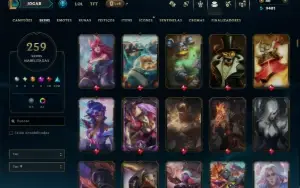 Esmeralda 3 com TODOS os Champs e 259 Skins ( MAIN MID )