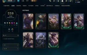 Esmeralda 3 com TODOS os Champs e 259 Skins ( MAIN MID )