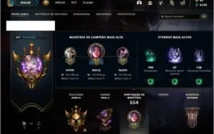 Conta ouro 4 com TODOS os champs e 122 skins