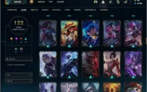 Conta ouro 4 com TODOS os champs e 122 skins