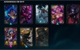 CONTA COM 37 SKINS, 78 CHAMPIONS 4K EA + BRINDE