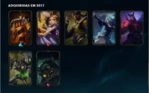 CONTA COM 37 SKINS, 78 CHAMPIONS 4K EA + BRINDE