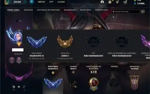 Conta diamante 2 com TODOS os champs e 294 Skins +2 Raras