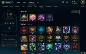Unranked, Tds os champs, 136 skins, 22k essência