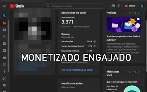 Canal no youtube monetizado 1mil inscritos