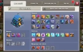 Clash of clans cv 12 full (Conta rara) barato