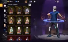 CONTA DE FF NIVEL 75 com todas skins de naruto
