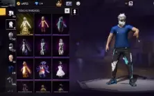 CONTA DE FF NIVEL 75 com todas skins de naruto
