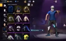 CONTA DE FF NIVEL 75 com todas skins de naruto