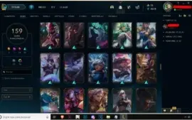 CONTA DE LOL Prata, 159 Skins ( 3 Ultimate + 1 Mistica)