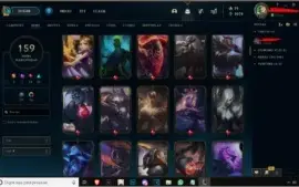 CONTA DE LOL Prata, 159 Skins ( 3 Ultimate + 1 Mistica)