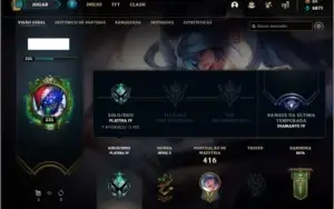 Conta platina 4 com 153 champs e 124 skins (MAIN TOP)