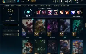 Esmeralda 3 com 85 Champs e 40 Skins ( SUP / ADC / JG )