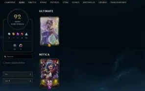Conta League of Legends Full Acesso - 133 Champs e 92 Skins