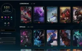 CONTA LOL GOLD 2 ELISE VITORIOSA MORGANA VITORIOSA