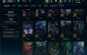 Bronze 4 com 85 Champs e 58 Skins ( Mais de 30 Jogos )