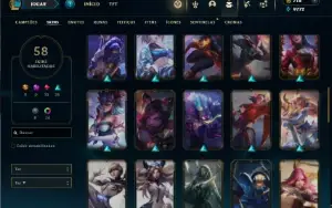 Bronze 4 com 85 Champs e 58 Skins ( Mais de 30 Jogos )