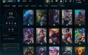 Bronze 4 com 85 Champs e 58 Skins ( Mais de 30 Jogos )