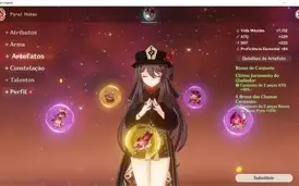 🔥 Conta com Hutao - Yae Miko - Ayaka 🔥 AR40