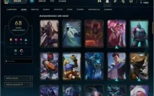 Conta Ouro II MMR Platina 3 68Skins Udyr Gurdiao Espiritual