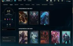 Conta Ouro II MMR Platina 3 68Skins Udyr Gurdiao Espiritual